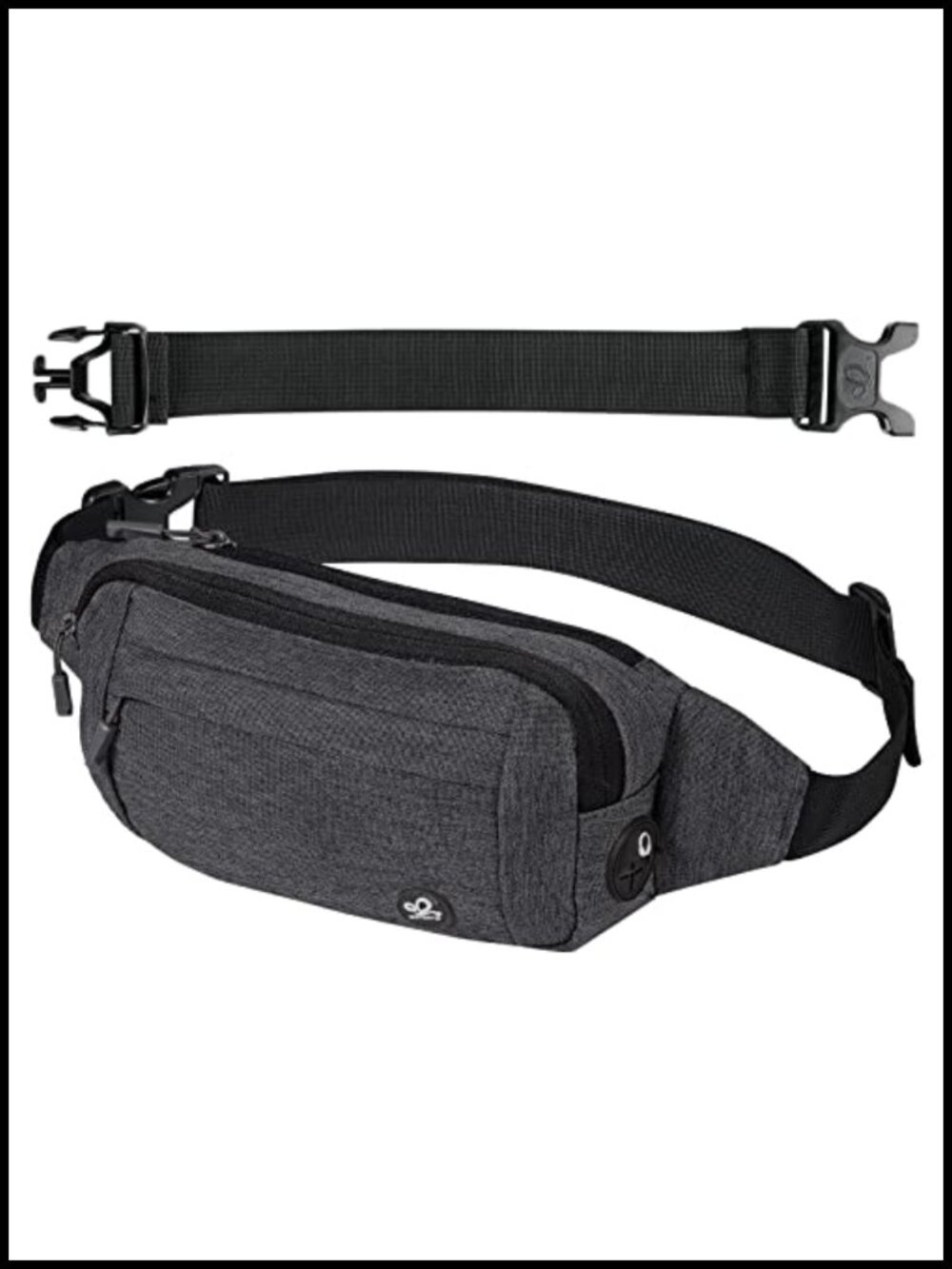 Water Resistant Nylon Fanny Pack Crossbody Waist Bag Adjustable Running